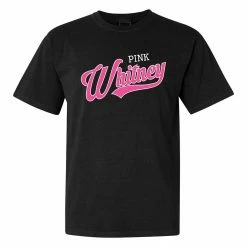Wholesale 😀 Pink Whitney Script Logo Short Sleeve Tee - Black ⭐