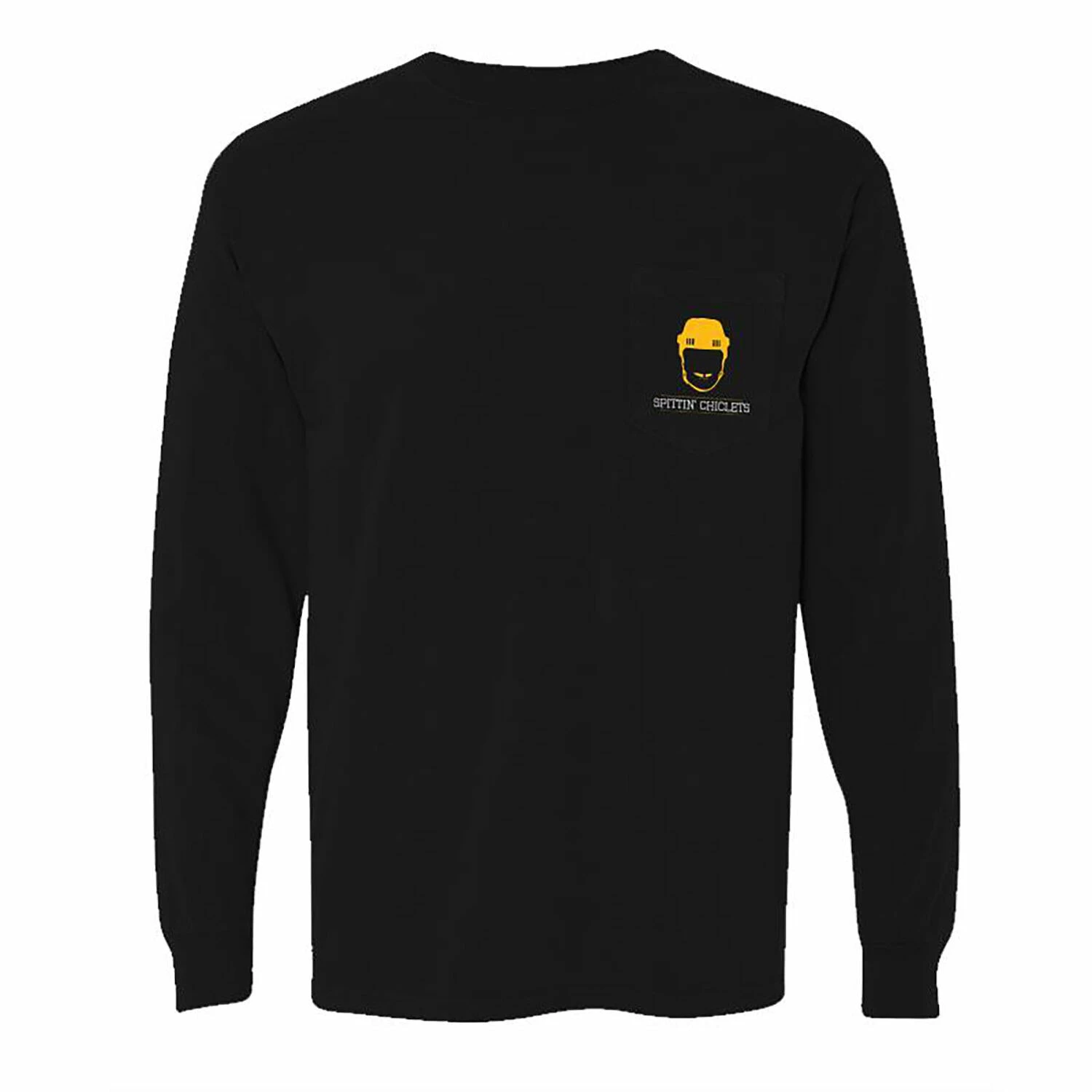 Top 10 π₯° Spittin Chiclets Helmet Long Sleeve Pocket Tee - Black π