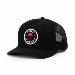 Promo 👍 Pink Whitney Patch Trucker Hat - Black 🤩