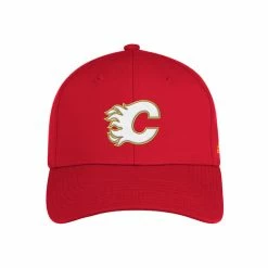 Best deal ⌛ Adidas Poly Structured Flex NHL Cap- Calgary Flames 👏