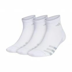 Best deal 🔥 Adidas SL Stripe 3 Men's Quarter 🧦 Socks - 3-Pack - White 👍