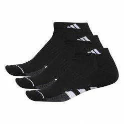 Best Sale ❤️ Adidas Cushioned II Men's Low Cut 🧦 Socks Black - 3-Pack 🎉