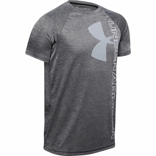 Wholesale ✨ Under Armour Tech Split Logo Boy's Hybrid Tee ⭐ - Image 2