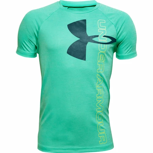 Wholesale ✨ Under Armour Tech Split Logo Boy's Hybrid Tee ⭐ - Image 4