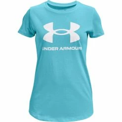 Discount 😀 Under Armour UA Sportstyle Graphic 👧 Girls' Short Sleeve 👚 Shirt ⭐