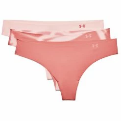 Coupon 🧨 Under Armour Pure Stretch Printed 👩 Women's Thong Underwear - 3-Pack 🎉