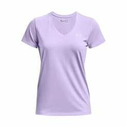 Hot Sale 🥰 Under Armour UA Tech 👩 Women's Short Sleeve V-Neck Tee - Solid 😀