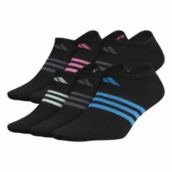 Brand new 🧨 Adidas Superlite No Show 👩 Women's 🧦 Socks Black - 6 Pack 🔔