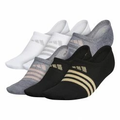 Best deal ❤️ Adidas Superlite Stripe II Super No Show 👩 Women's 🧦 Socks - Multicoloured 6 Pack ❤️