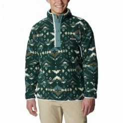 Coupon 👏 Columbia Helvetia Men's Half Snap Fleece ✔️
