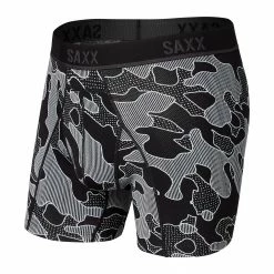Wholesale 🎁 SAXX Kinetic HD Boxer Briefs - Black/Vermillion 🌟