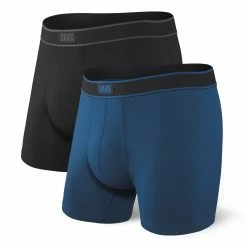 Deals 🔔 SAXX Daytripper 2 Pack Men's Boxer Brief - Black/Grey ⌛