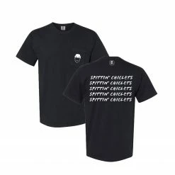 Flash Sale 🔥 Spittin Chiclets Repeat Short Sleeve Pocket Tee - Black 😀
